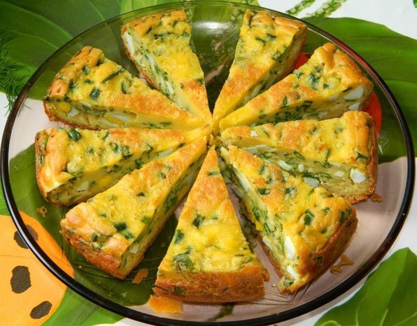 Пирог с яйцами и зеленым луком, рецепт