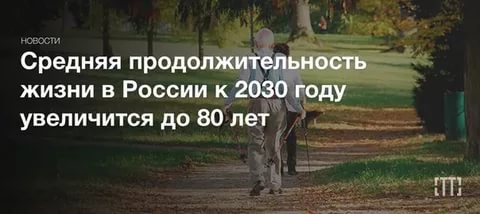 Увеличение качества жизни Россиян к 2030 году