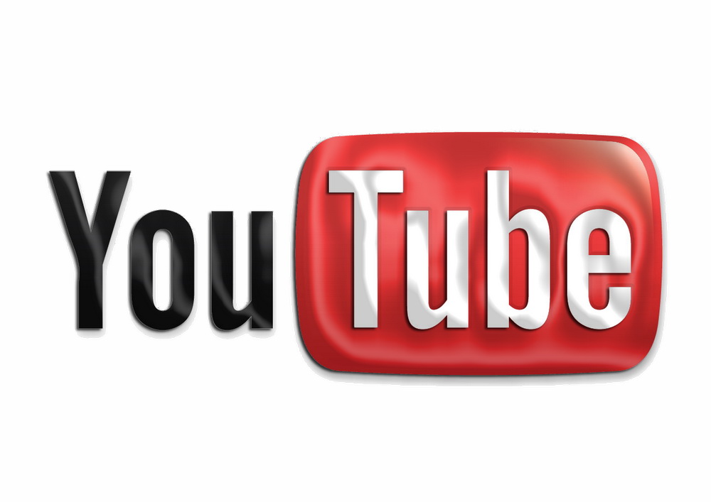 висит логотип YouTube
