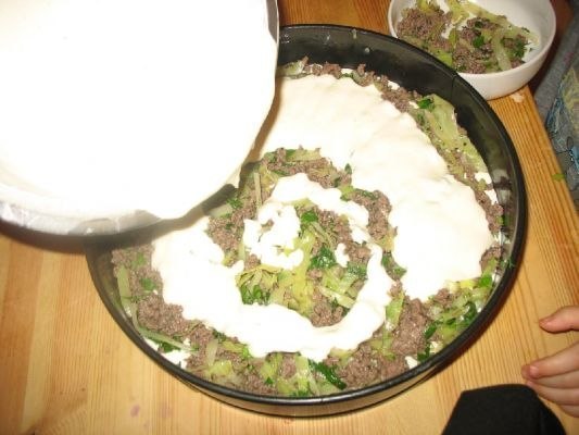 Супер нежный пирог с капустой и мясом - рецепт